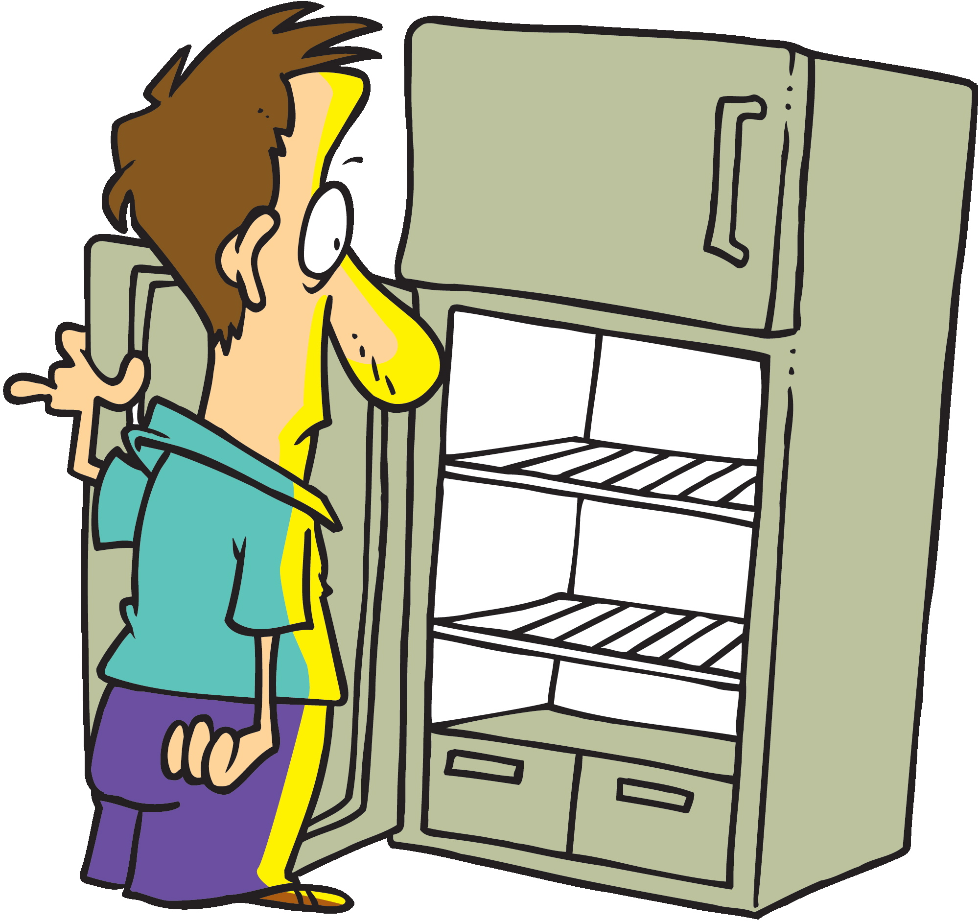 fridge Refrigerator open cliparts free download clip art jpg