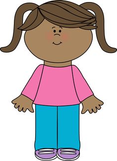 Girl standing clipart free download jpg