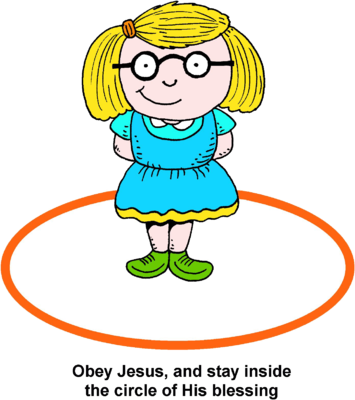 Image girl standing inside of circle png