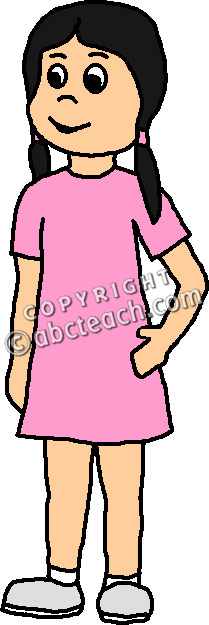 Clipart girl standing free images png