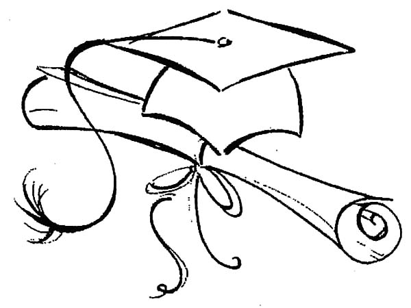 graduation drawings college graduation coloring page free