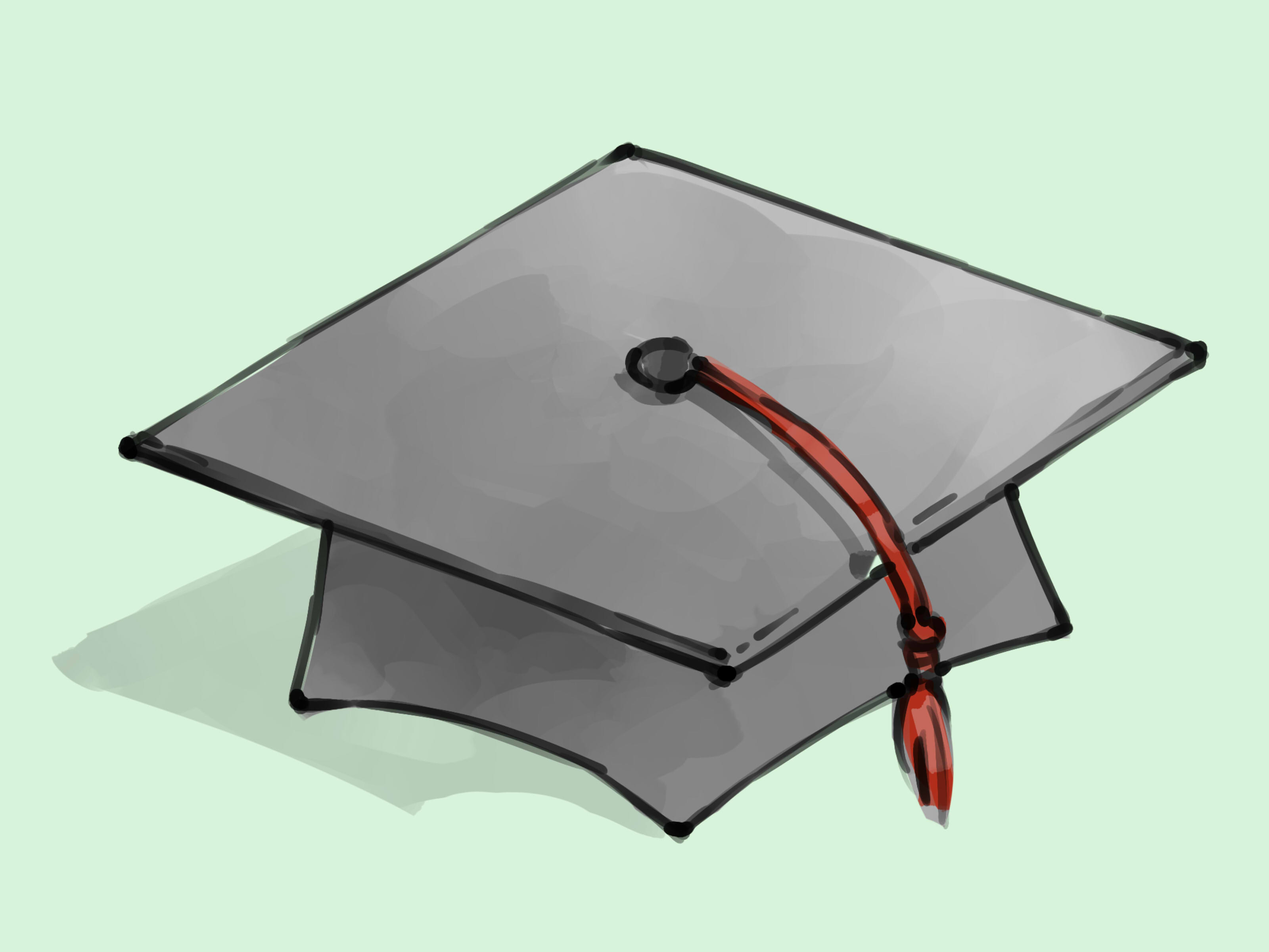 graduation drawings How to draw a graduation cap 5 st with pictures wikihow jpg 2
