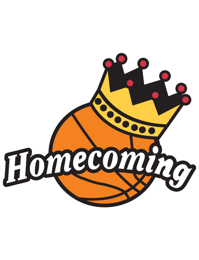 Homecoming basketball temporary tattoo ships in hours png