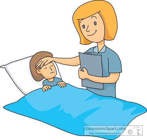 ill person Caring for the sick clipart  jpg