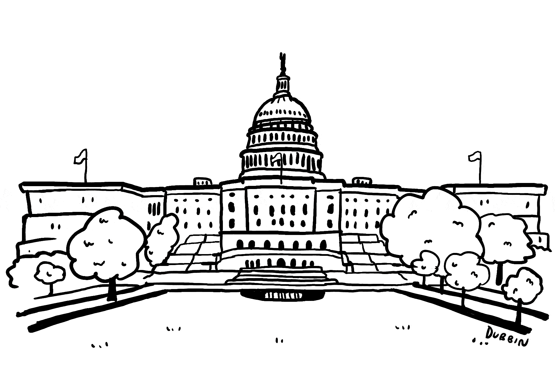 White house clipart legislative branch pencil and in color white gif