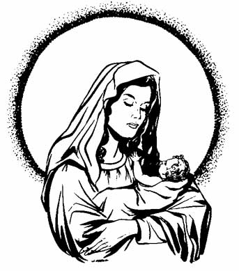 Mary religious clipart jpg