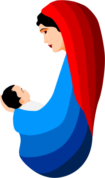 Mary and jesus clipart nice clip art png