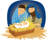 Christian clipart mary joseph and baby jesus in manger 1 jpg – Clipartix