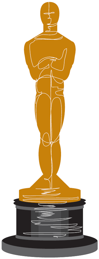oscar Statue clipart academy award pencil and in color statue png
