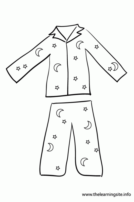 Pajama clip art black and white ourclipart gif