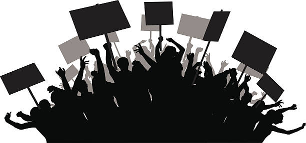 protest Revolution clipart angry crowd pencil and in color revolution jpg