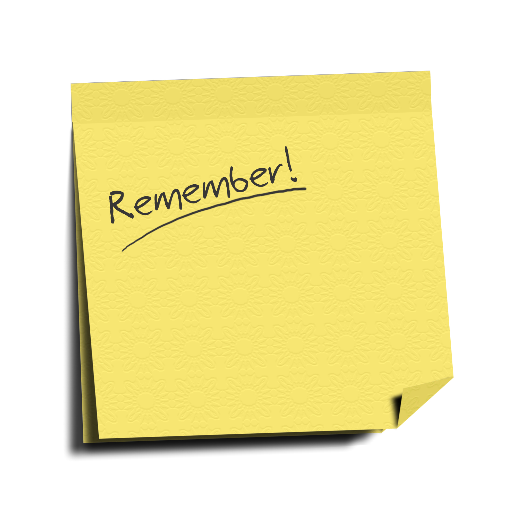 Remember post it notes clipart the cliparts jpg