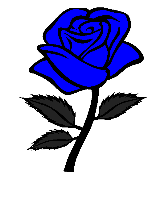 rose cartoon Blue rose clipart cute cartoon pencil and in color blue rose png