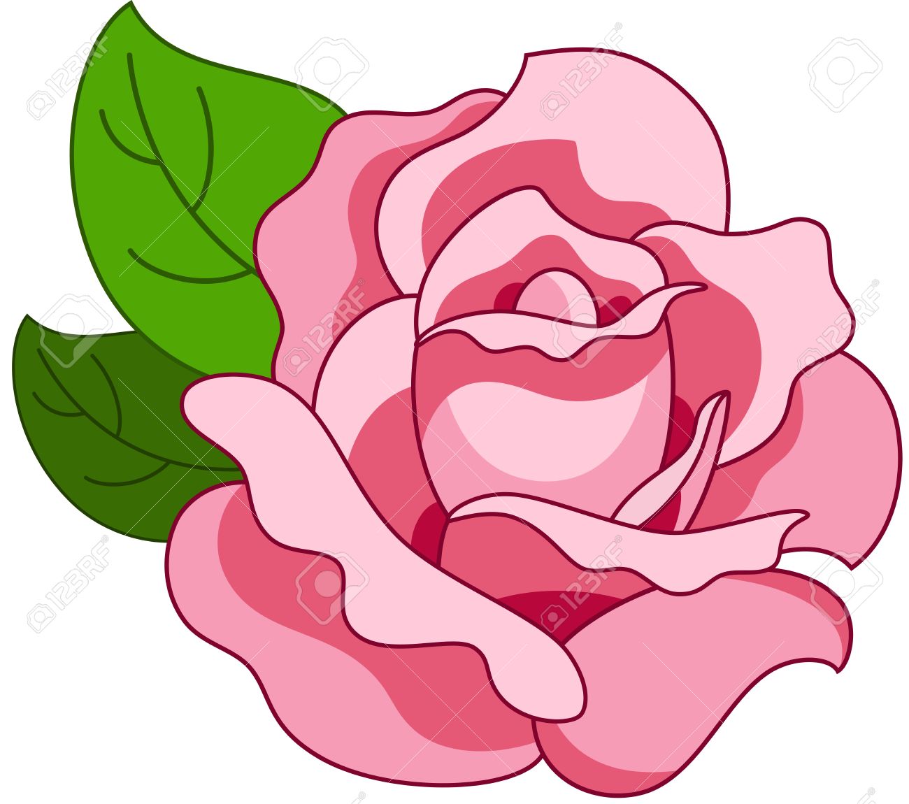 rose cartoon Cartoon rose drawing roses draw how to an easy gif - Clipartix