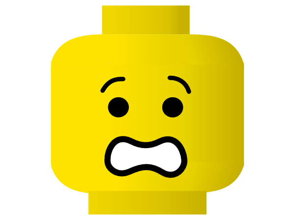 scared face Lego smiley scared clip art at vector clip art png