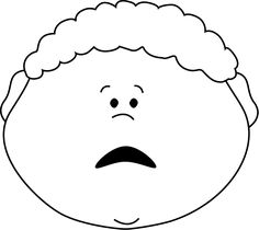 scared face Scary face clipart black and white jpg