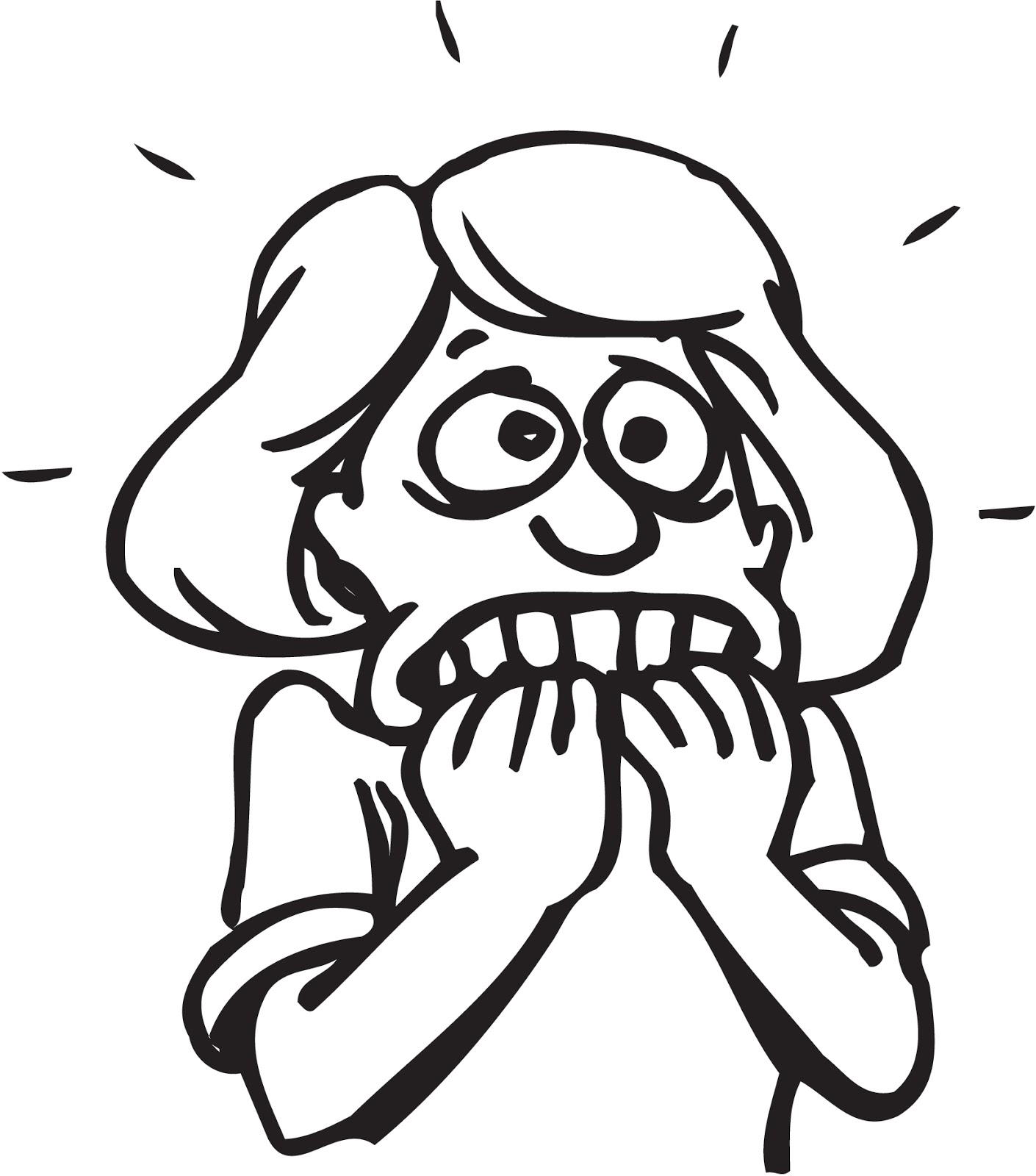 clipart worried