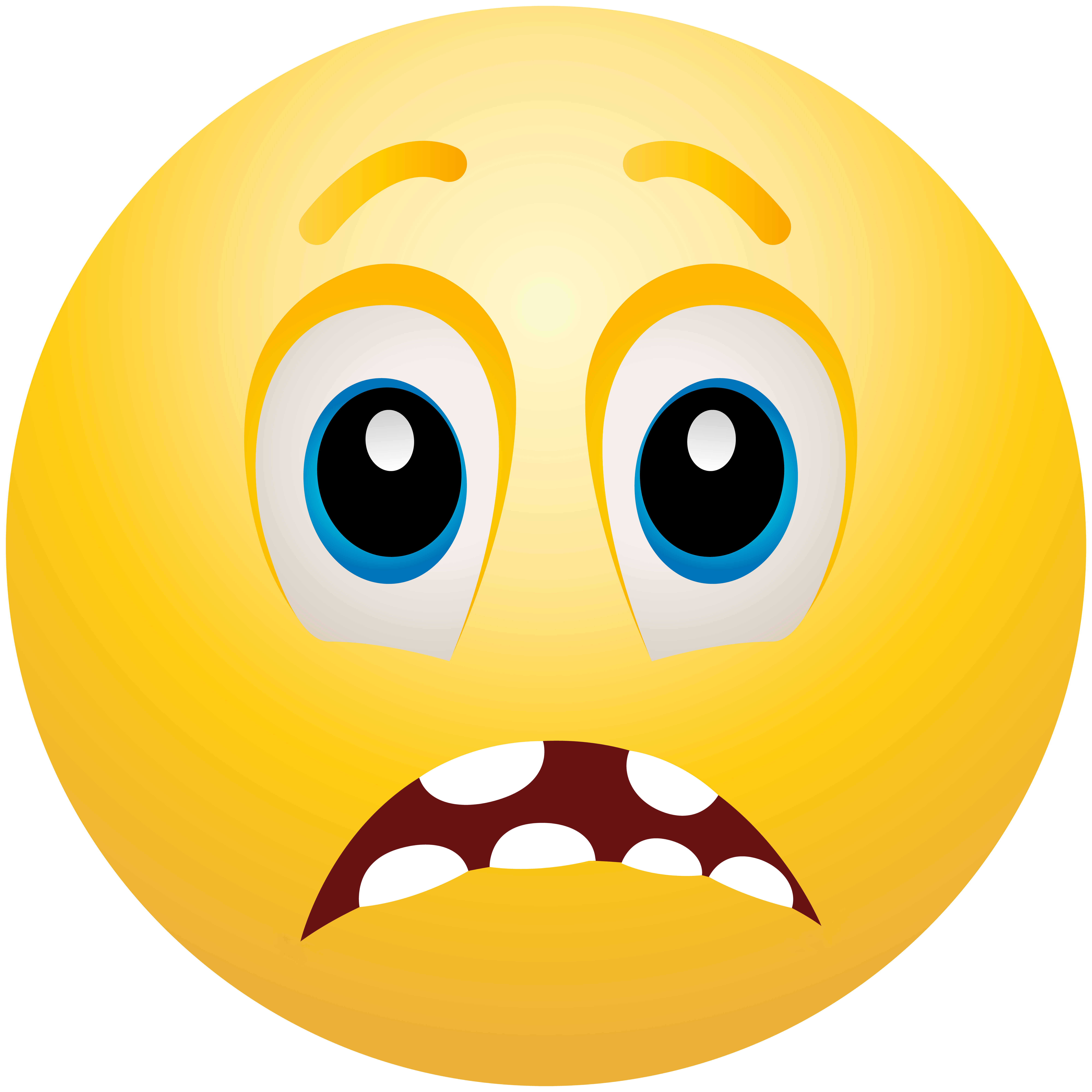 scared face Scared emoticon clip art web clipart png