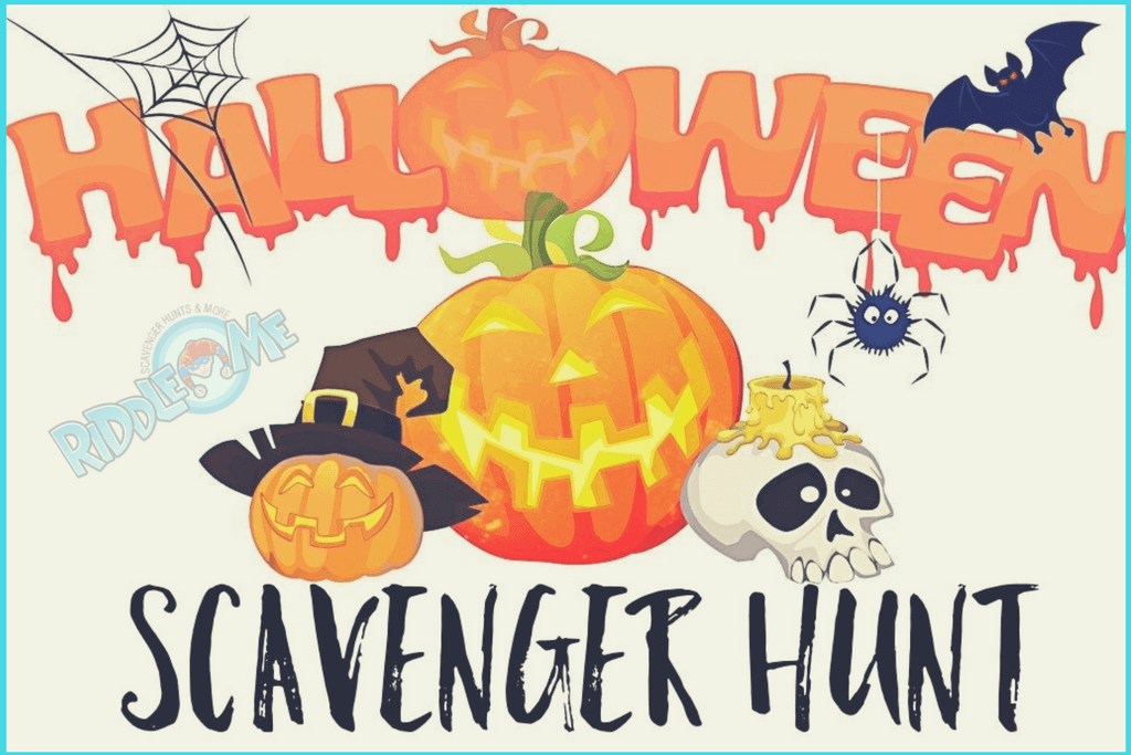 Halloween scavenger hunts let'have a treasure hunt this halloween png