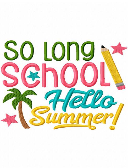 schools out Summer clipart school out summer pencil and in color jpg 2