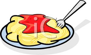 Plate of spaghetti clipart picture jpg