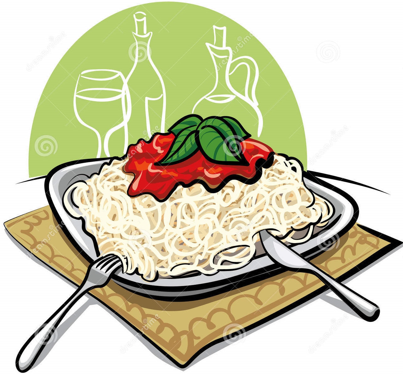 Spaghetti dinner fundraiser clipart jpg