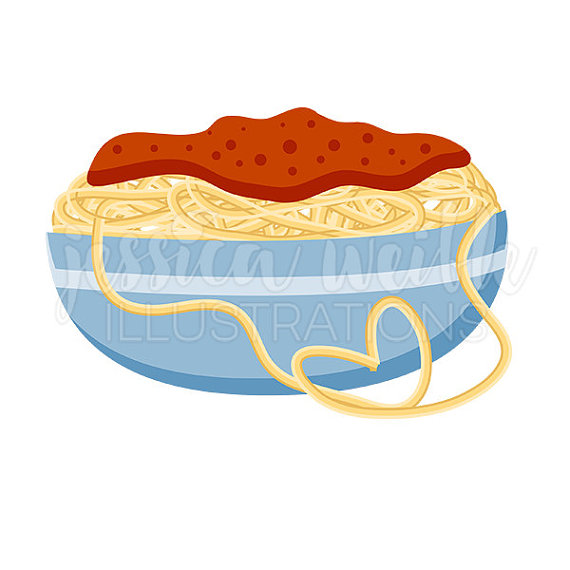 Heartfelt spaghetti cute digital clipart romantic pasta clip art jpg