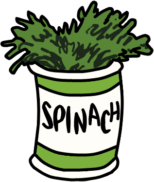 Popeye spinach clipart clipartxtras png
