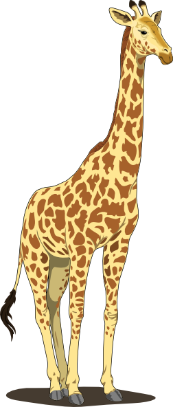 Tall giraffe clip art at vector clip art png