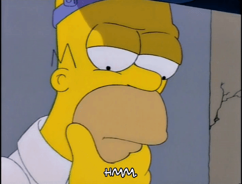 thinking gif Think homer simpson find  gif