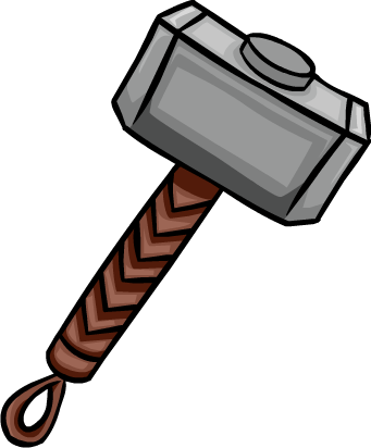 Thor'hammer clipart png - Clipartix