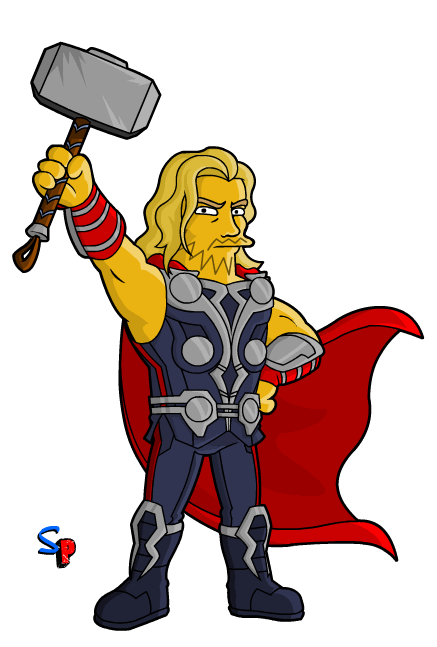 Thor clipart avenger character pencil and in color thor gif - Clipartix