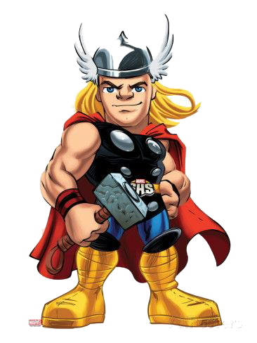 Thor ready for fight clipart png