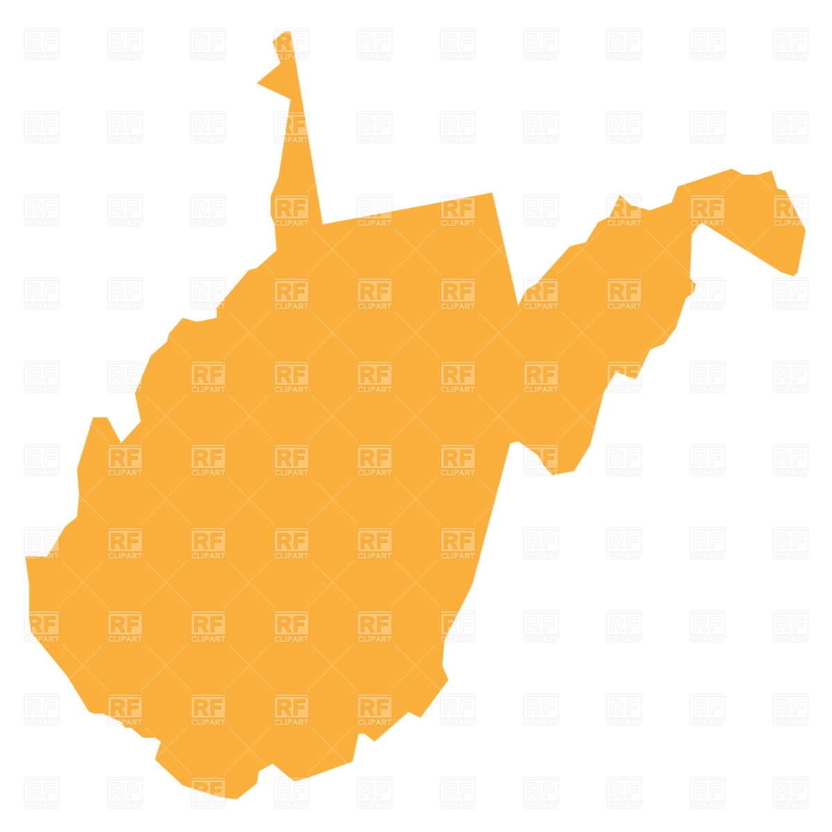 West virginia state map free vector clip art image 2 jpg