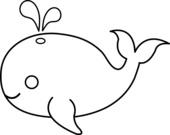 whale outline Whale clipart fish outline pencil and in color whale png ...