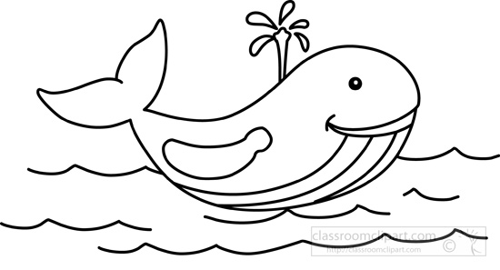 whale outline Animals clipart whale black white outline jpg