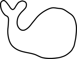 Whale outline clip art at vector clip art png