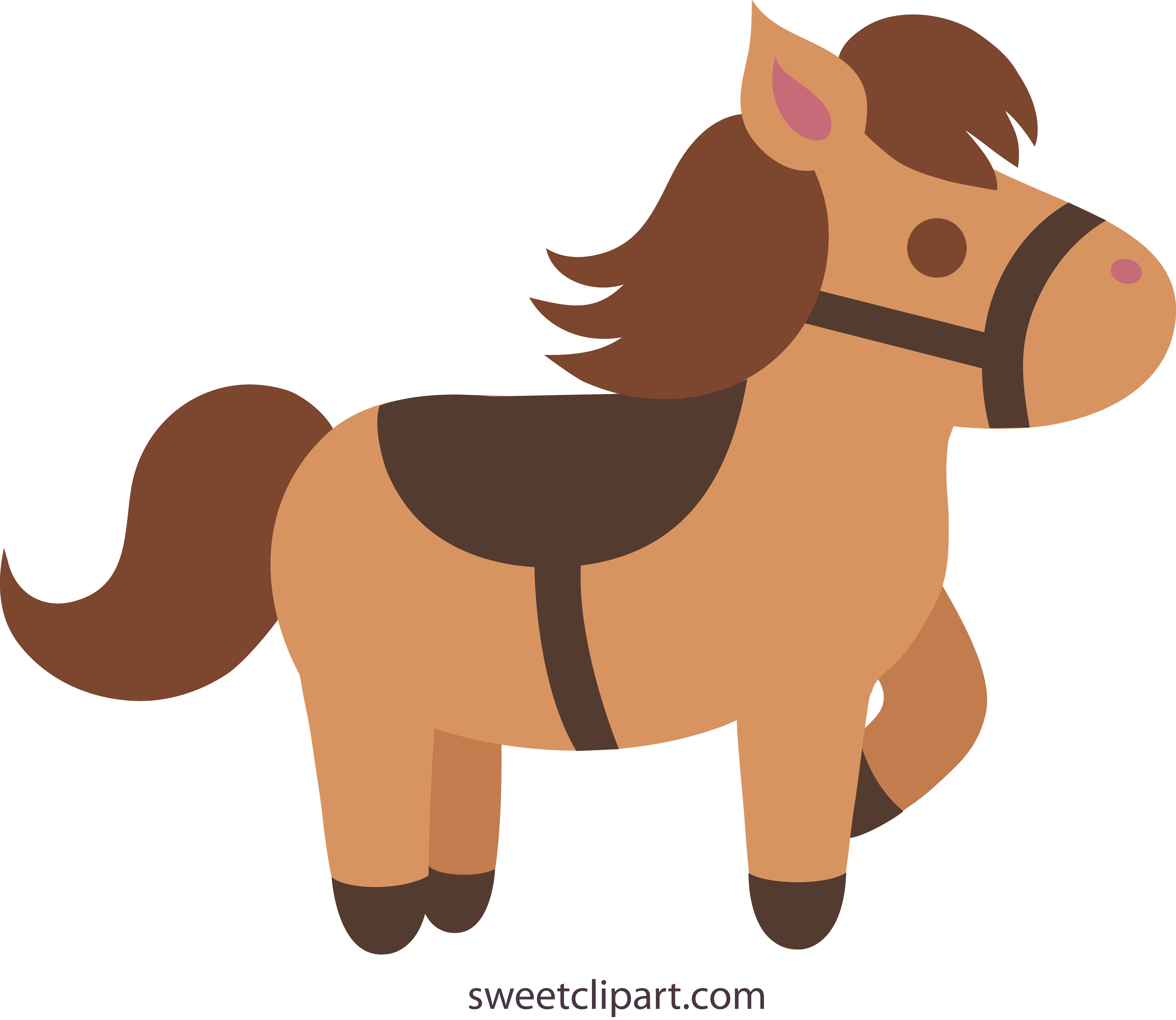 Cute brown horse 2 clip art sweet png