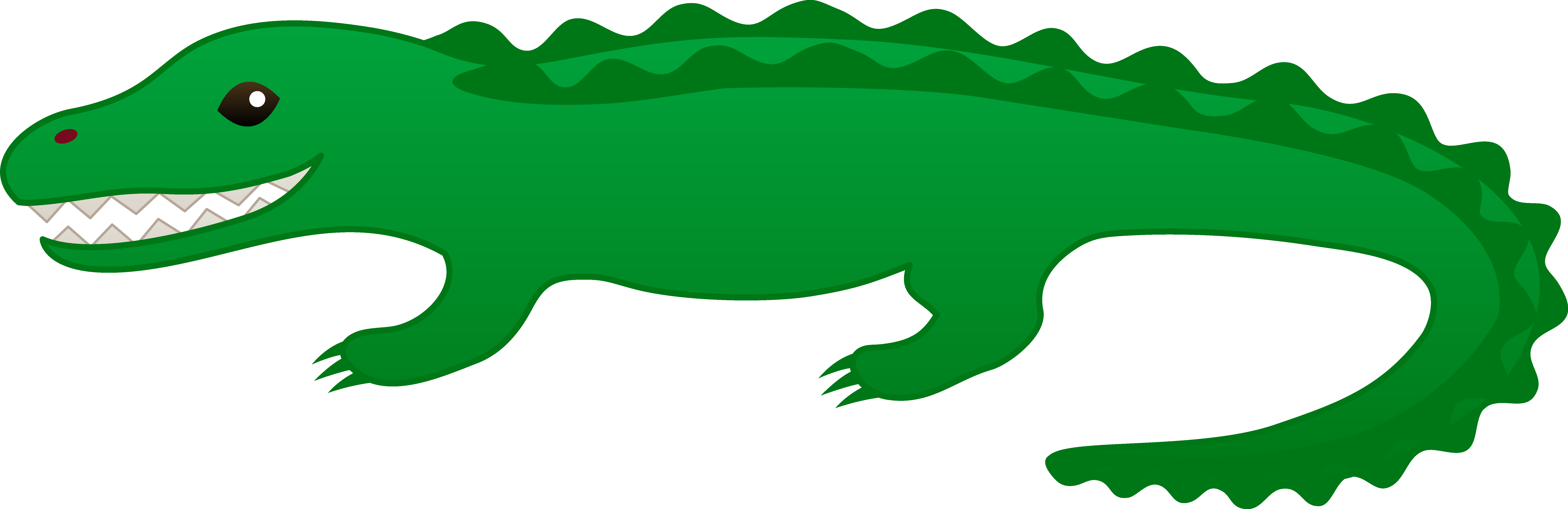 Green alligator clipart jpg