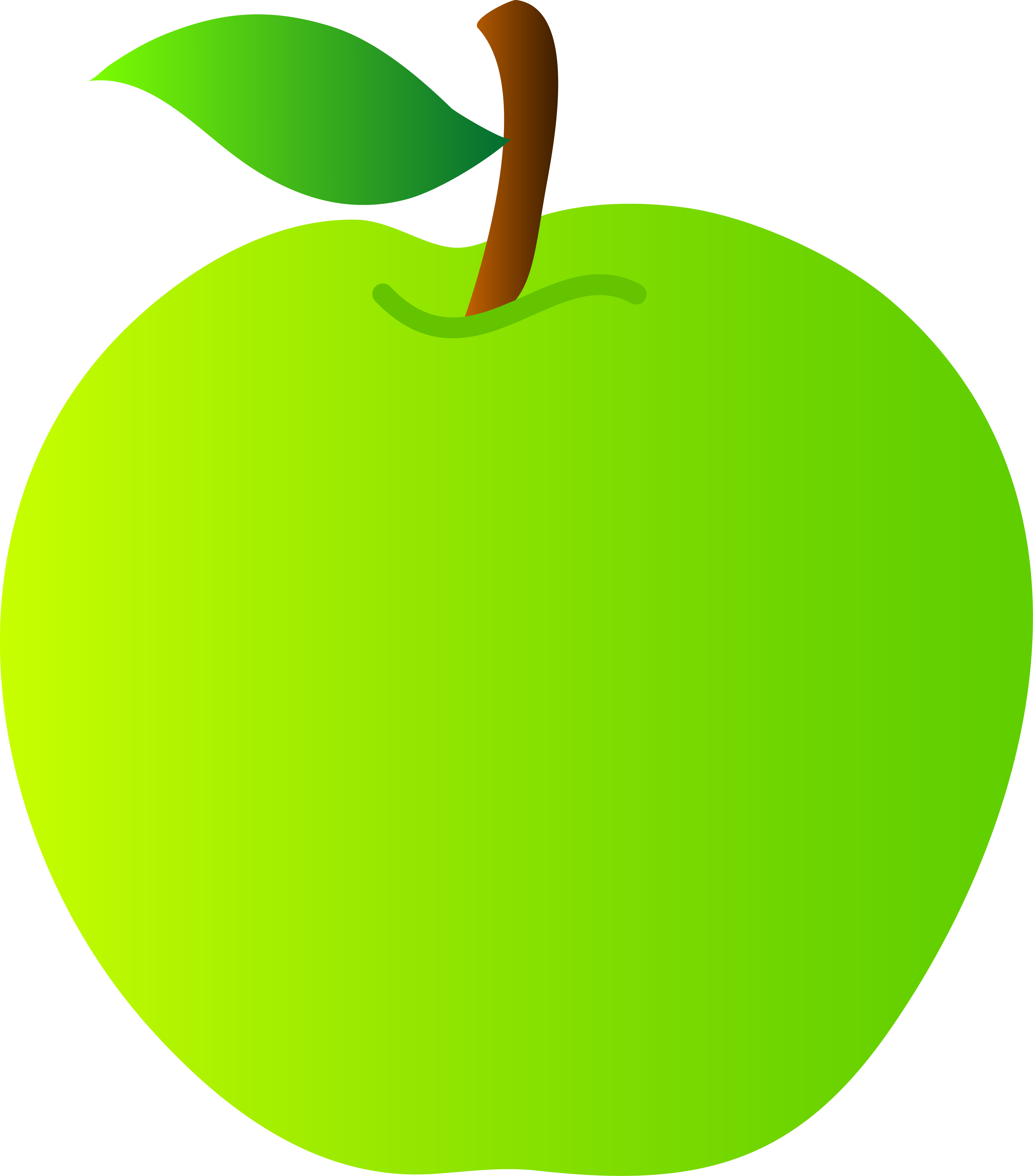 Green apple clipart png – Clipartix