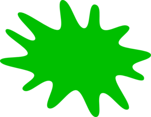 Green paint splat clip art at vector clip art png