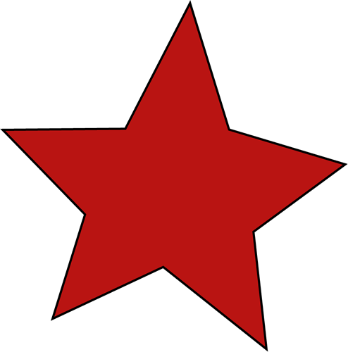 Red star clip art free clipart images png