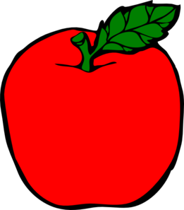 Red apple clip art at vector clip art png