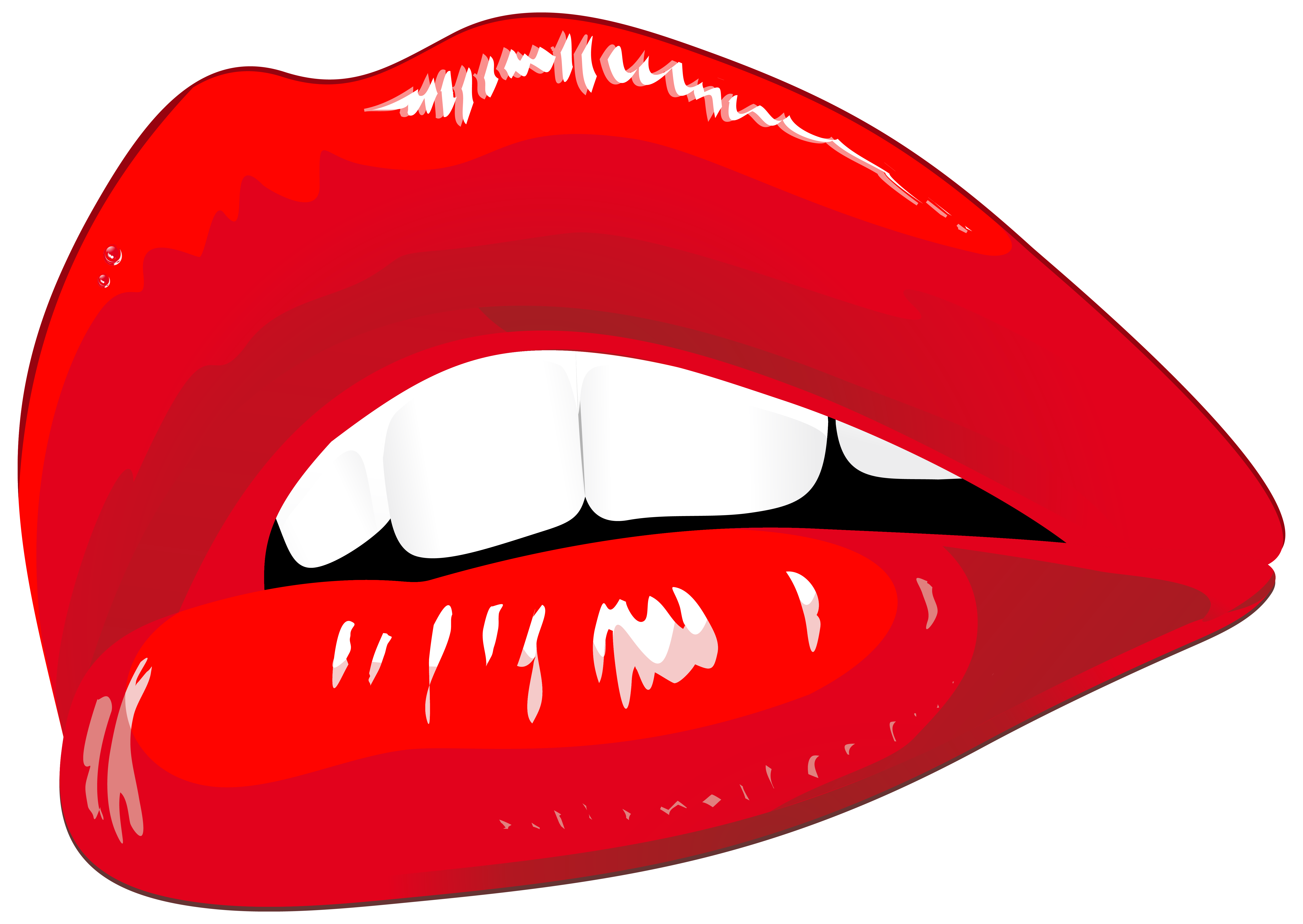 Red lips clip art web clipart png