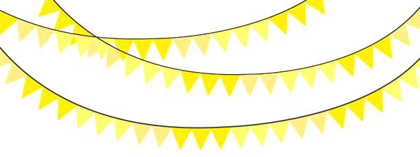 yellow Banners clipart pennant clip art birthday sumanjay jpg