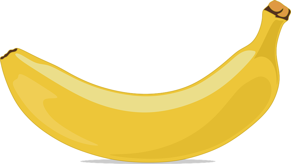 Banana fruit yellow clip free vector graphic on pixabay png