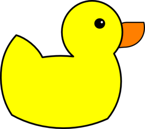 Yellow duck clip art at vector clip art png