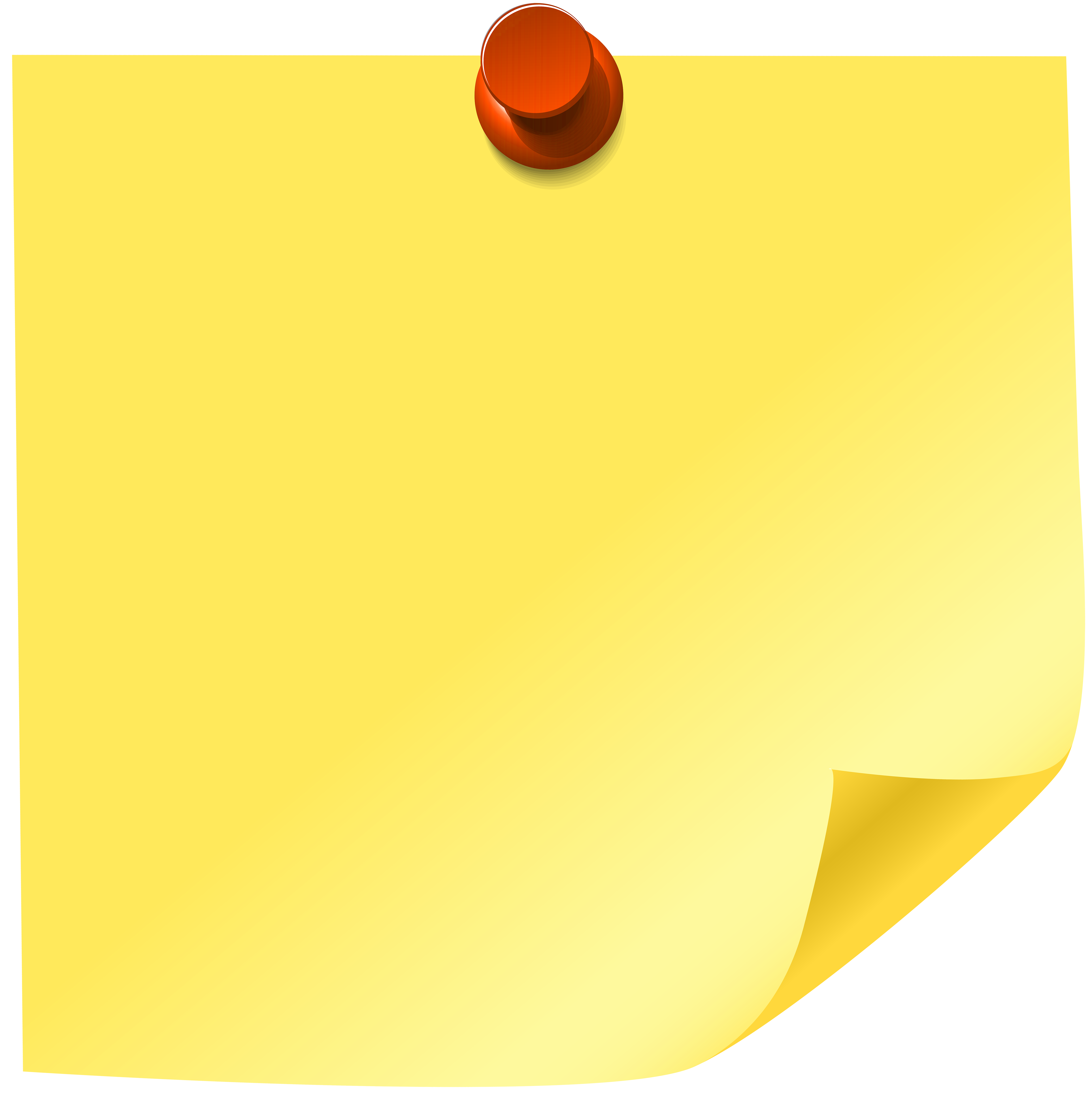 Yellow sticky note clip art web clipart png