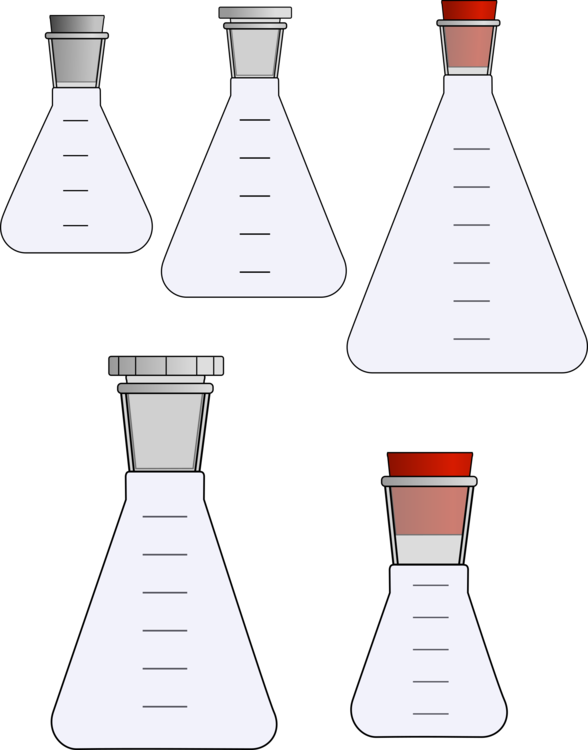 Laboratory flasks erlenmeyer flask beaker glassware free png