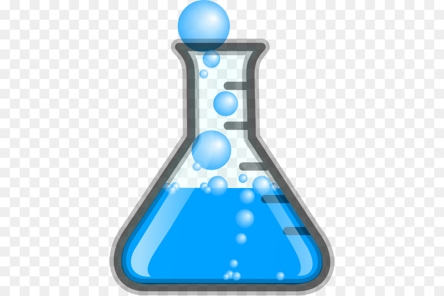 Clip art laboratory flasks chemistry beaker blue pointy bubbles jpg